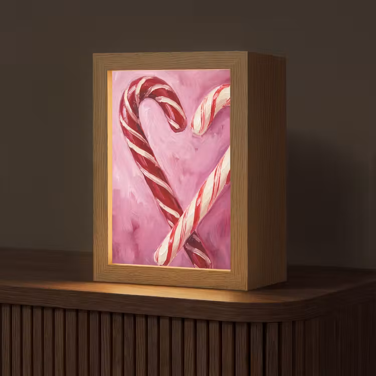 Gepersonaliseerde Lightbox - Snoep - Hart - Roze