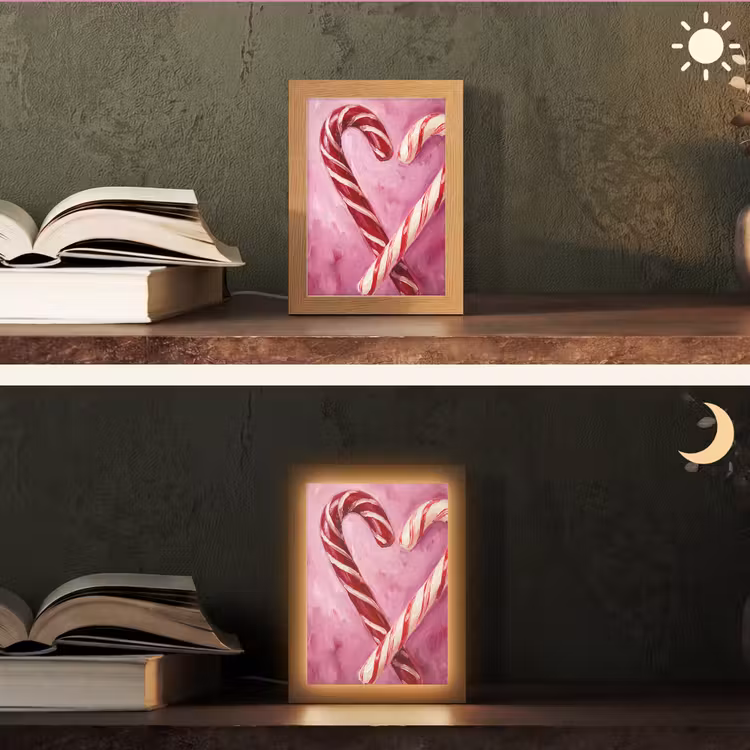 Gepersonaliseerde Lightbox - Snoep - Hart - Roze — 5