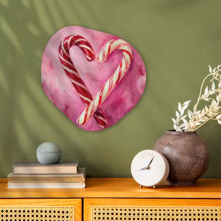 Organisch schilderij - Forex - Snoep - Hart - Roze — 2
