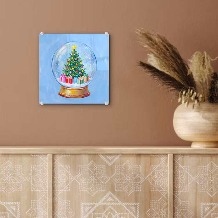 Glas schilderij - Sneeuwbol - Kerst - Cadeaus — 6