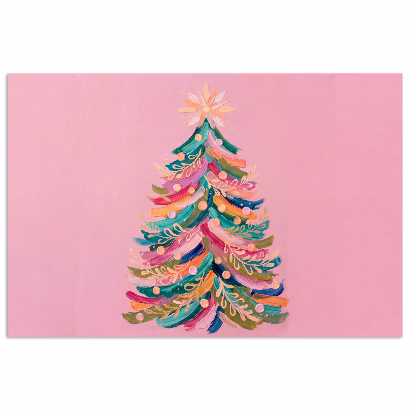 Poster - Kerstboom - Abstract - Kleurrijk — 1