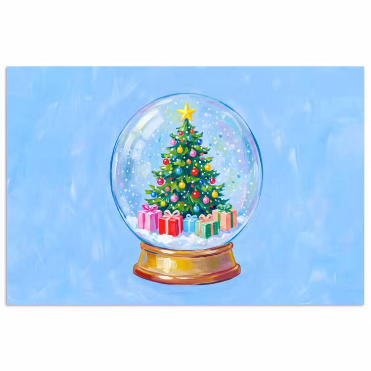 Poster - Sneeuwbol - Kerst - Cadeaus
