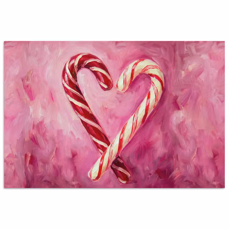 Poster - Snoep - Hart - Roze