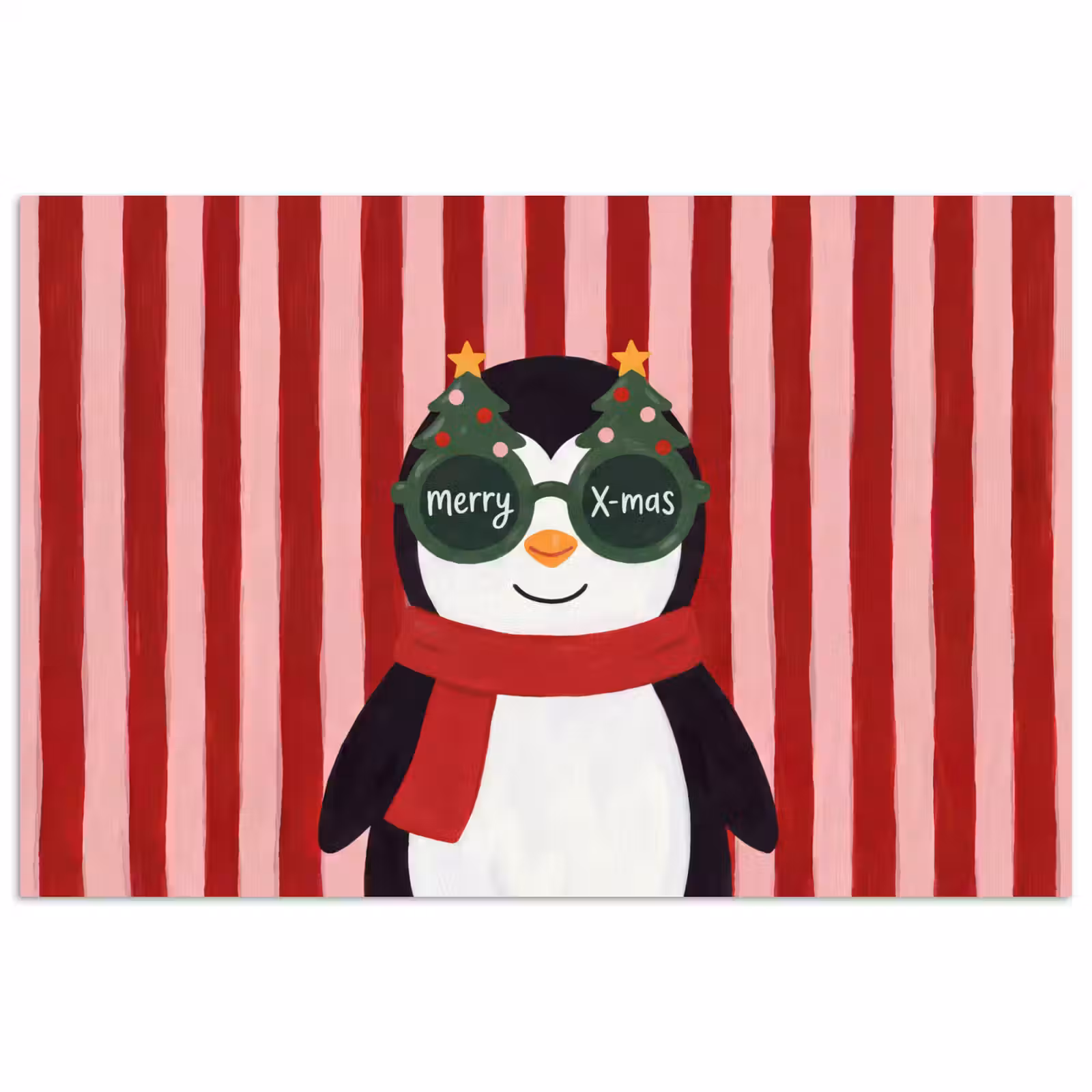 Poster - Pinguïn - Kerst - Illustratie — 1