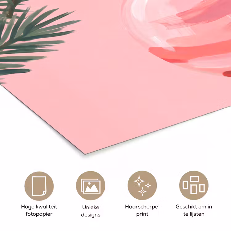 Poster - Kerstbal - Roze - Kerst — 5