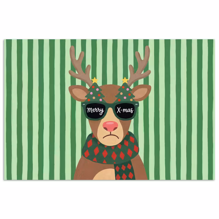 Poster - Rendier - Kerst - Illustratie