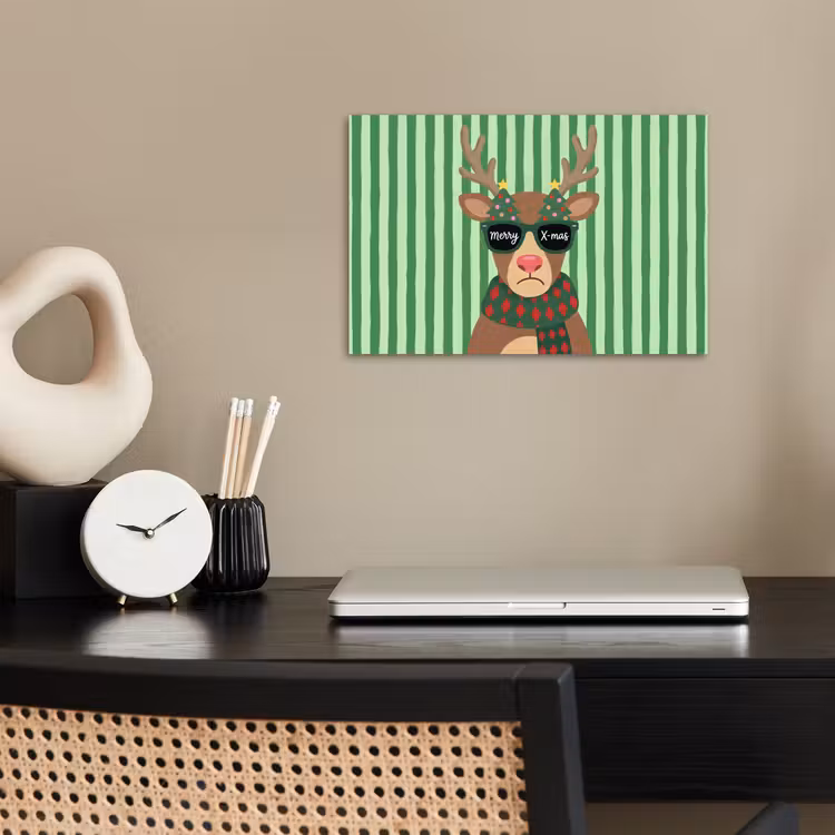 Poster - Rendier - Kerst - Illustratie — 2