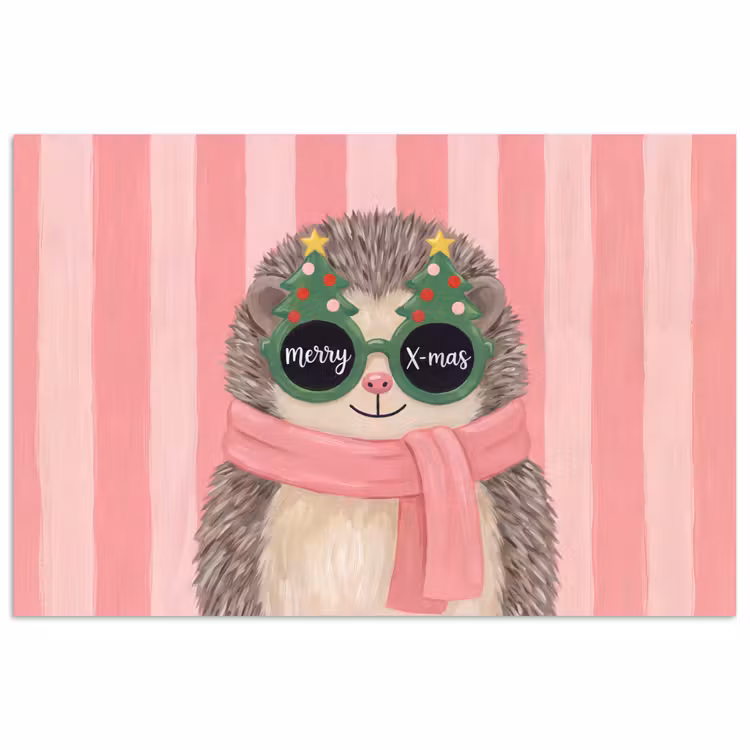 Poster - Egel - Kerst - Illustratie — 1
