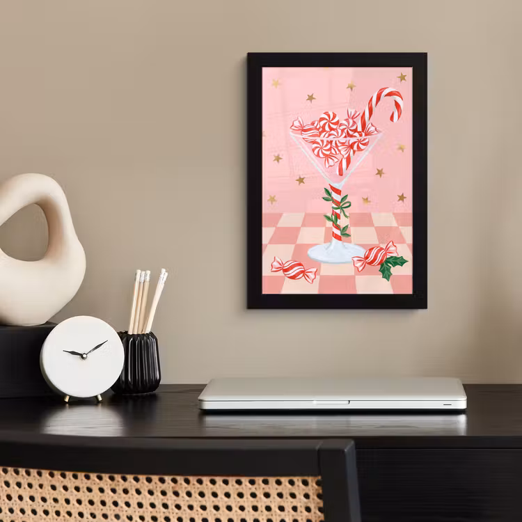 Poster met lijst - Snoep - Glas - Roze — 2
