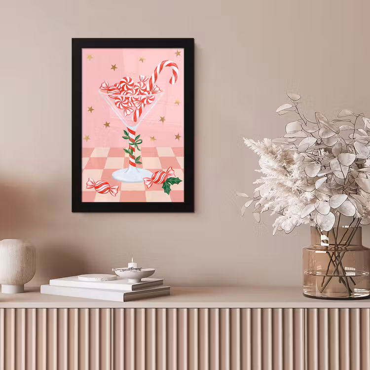 Poster met lijst - Snoep - Glas - Roze — 5