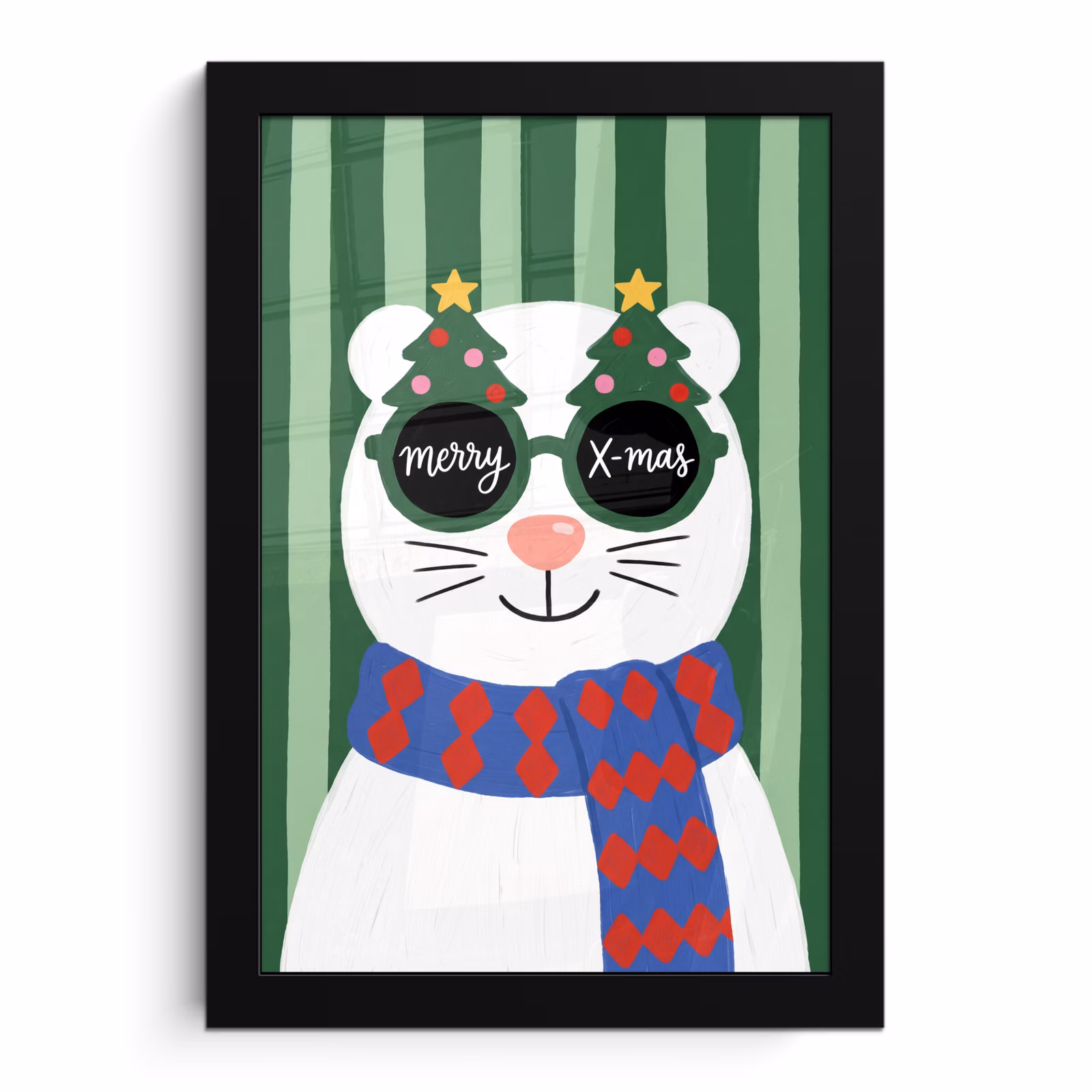 Poster met lijst - Dier - Winter - Cartoon — 1
