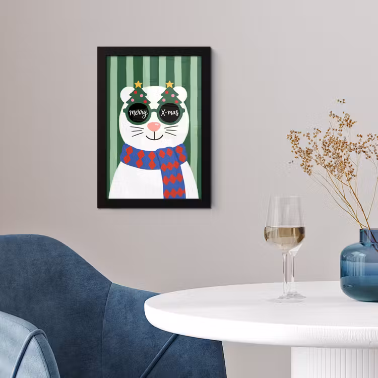 Poster met lijst - Dier - Winter - Cartoon — 4