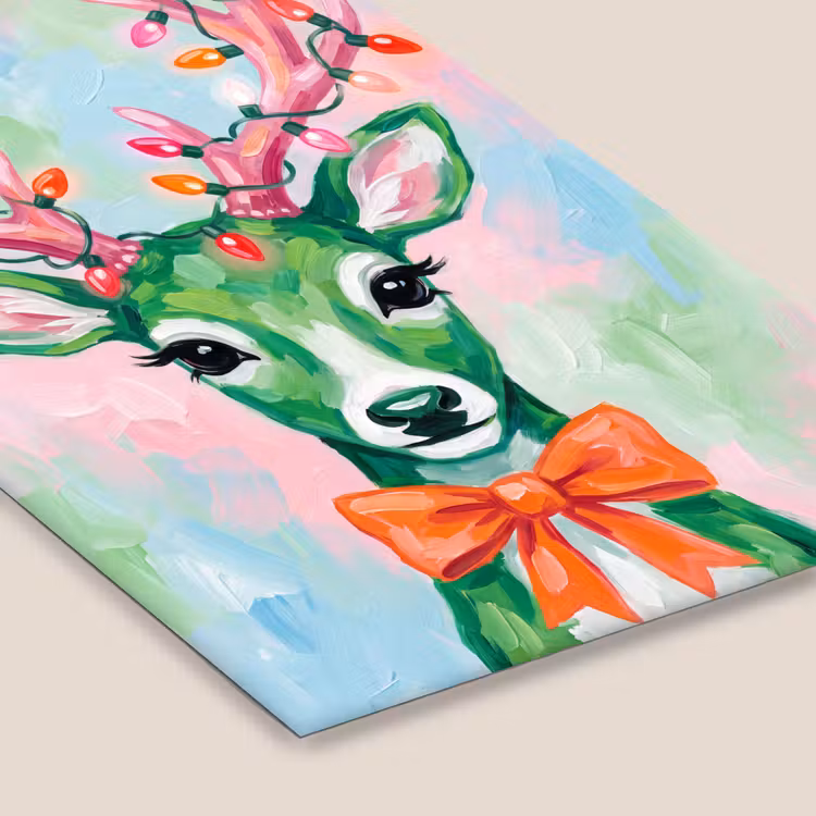 Poster met lijst - Hert - Kerst - Dieren — 7