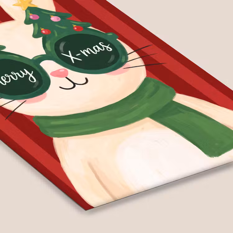 Poster met lijst - Konijn - Kerst - Dieren — 7