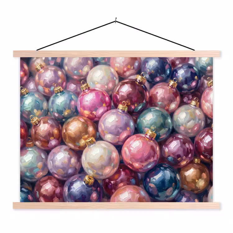 Schoolplaat - Kerstdecoratie - Kleurrijk - Feest
