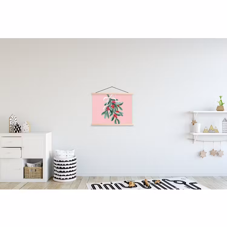 Schoolplaat - Plant - Kerst - Roze — 3