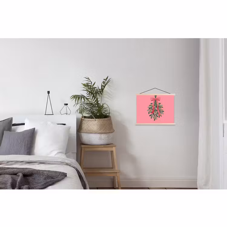 Schoolplaat - Plant - Lint - Roze — 2