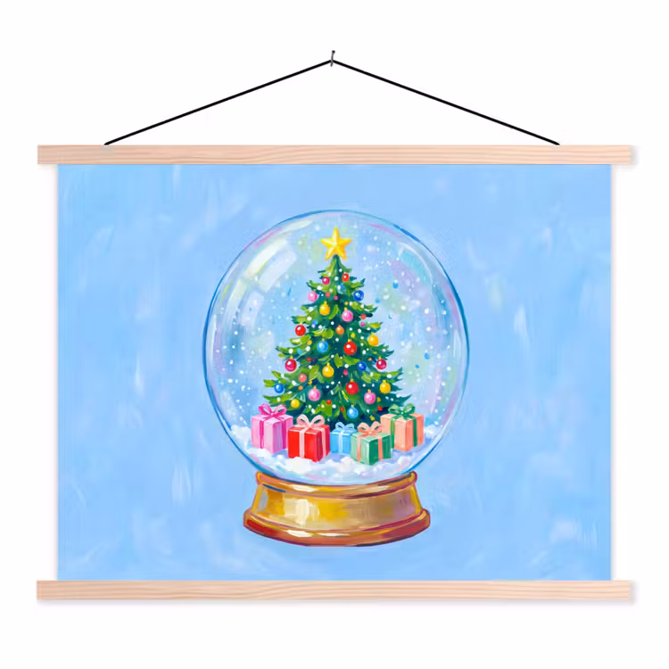 Schoolplaat - Sneeuwbol - Kerst - Cadeaus — 1