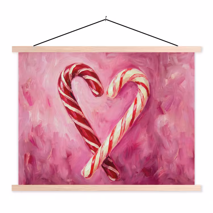 Schoolplaat - Snoep - Hart - Roze