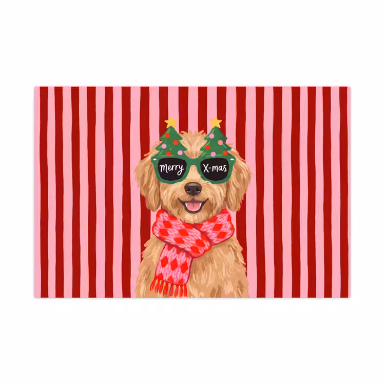 Speelkleed - Hond - Kerst - Rood