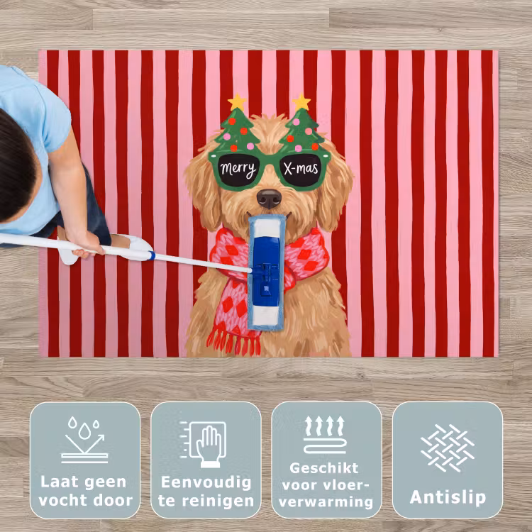 Speelkleed - Hond - Kerst - Rood — 4