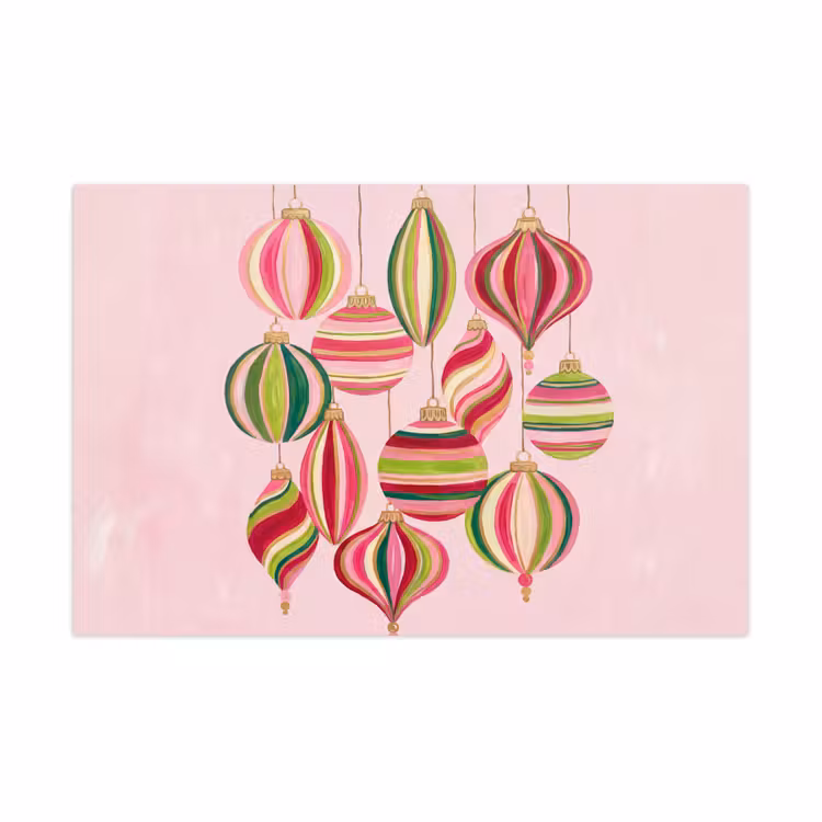 Speelkleed - Kerstversiering - Gestreept - Roze