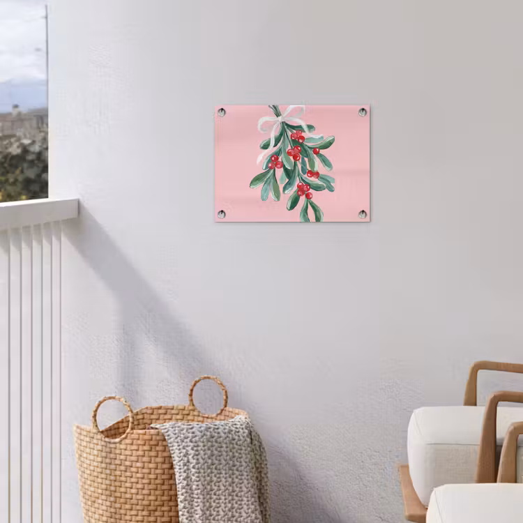 Tuinposter - Plant - Kerst - Roze — 3