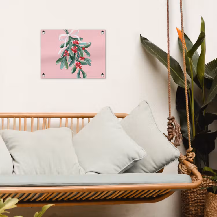 Tuinposter - Plant - Kerst - Roze — 5