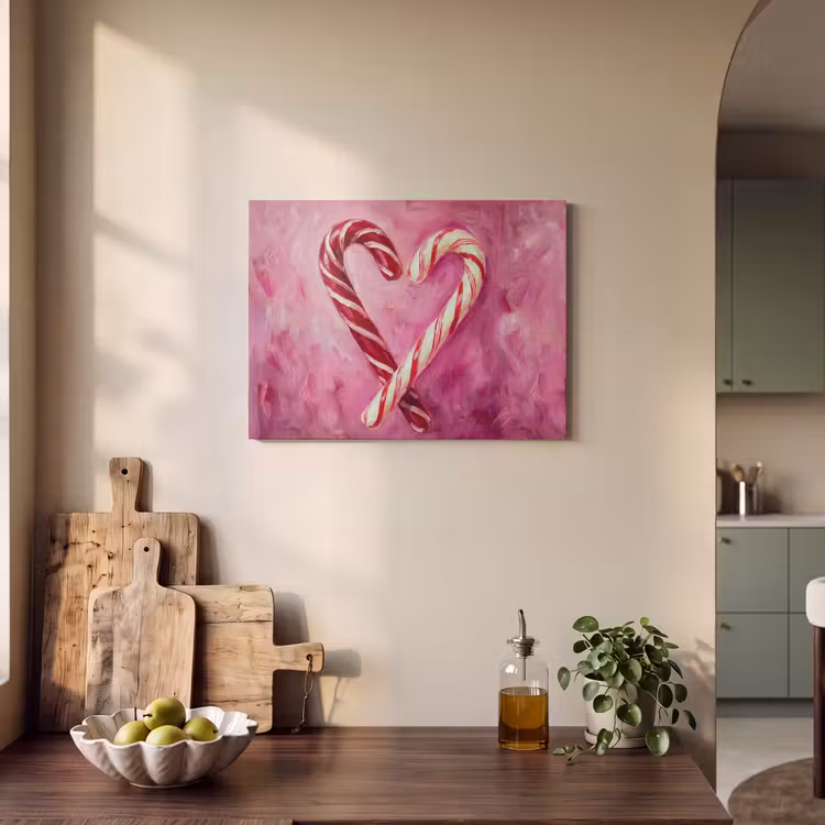 Akoestisch schilderij - Snoep - Hart - Roze — 4