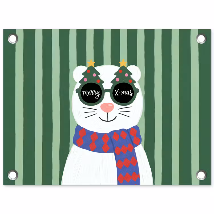Tuinposter - Dier - Winter - Cartoon