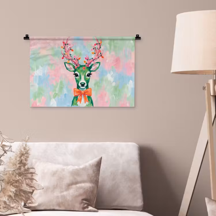 Wandkleed - Hert - Kerst - Dieren — 2