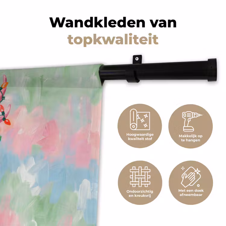 Wandkleed - Hert - Kerst - Dieren — 3