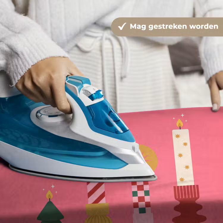 Wandkleed - Kaarsen - Feest - Roze — 6