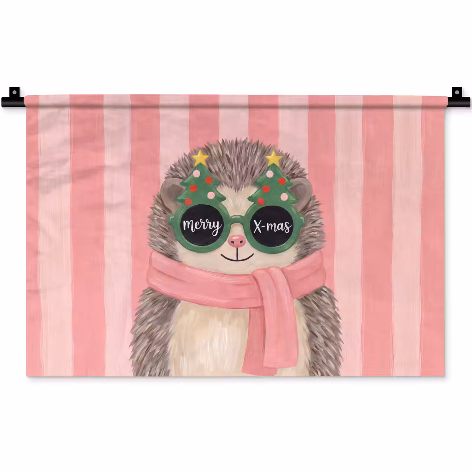 Wandkleed - Egel - Kerst - Illustratie — 1