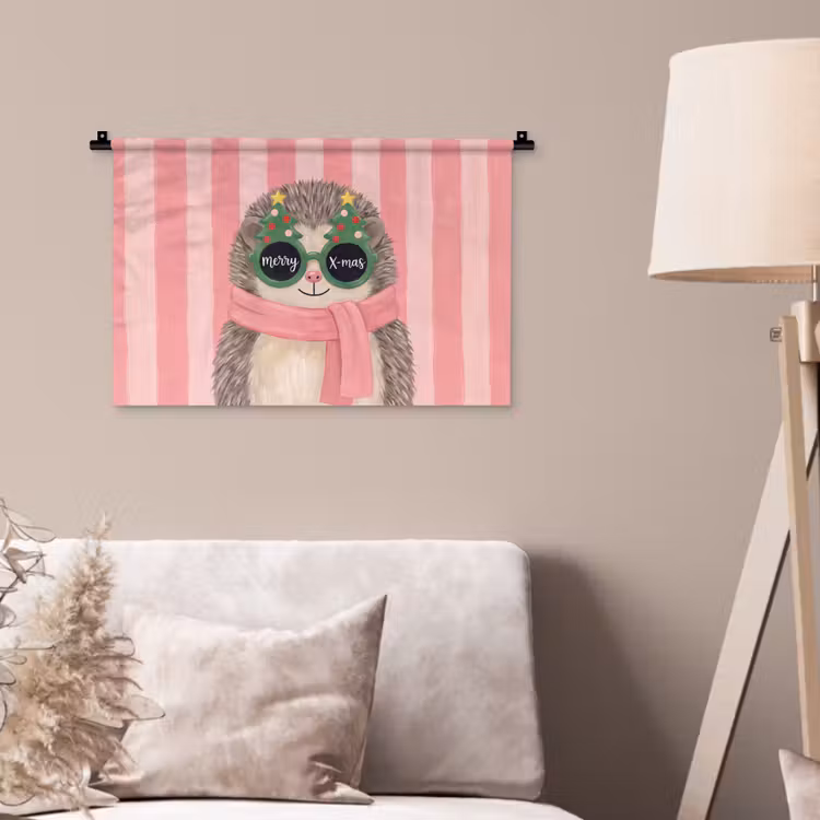 Wandkleed - Egel - Kerst - Illustratie — 2