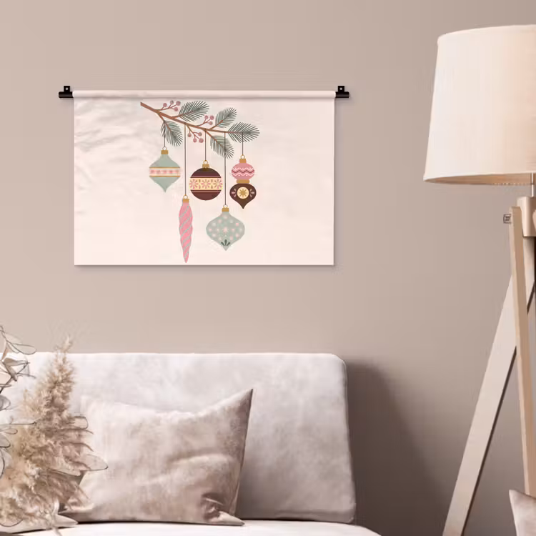 Wandkleed - Kerst - Ornamenten - Tak — 2