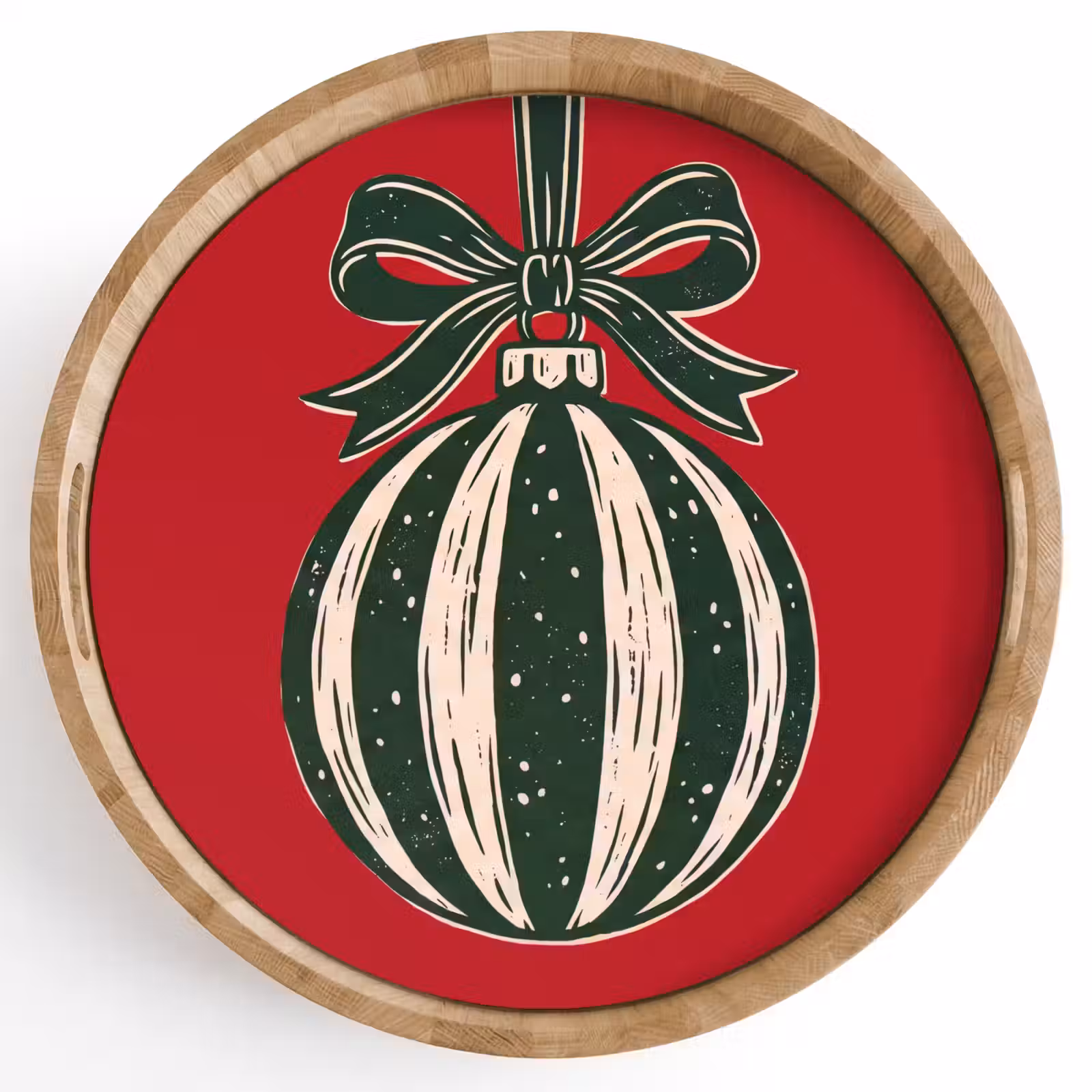 Dienblad - Kerstbal - Kerst - Rood — 1