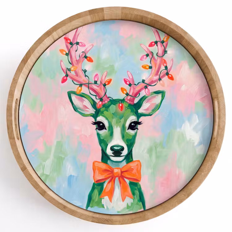Dienblad - Hert - Kerst - Dieren — 1