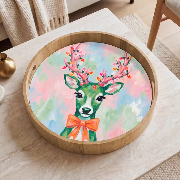 Dienblad - Hert - Kerst - Dieren — 2