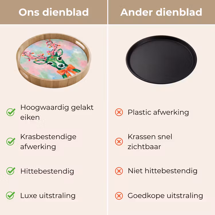 Dienblad - Hert - Kerst - Dieren — 3
