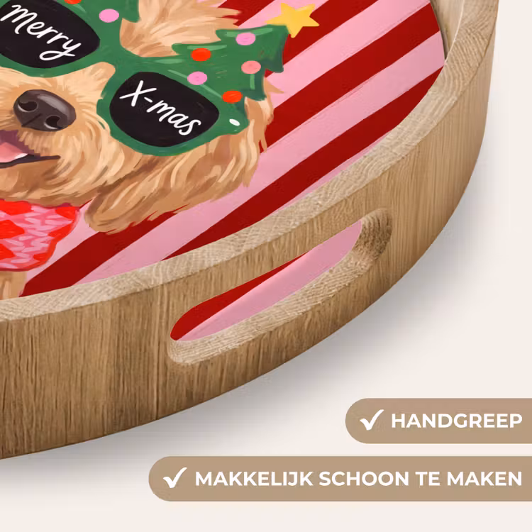 Dienblad - Hond - Kerst - Rood — 5