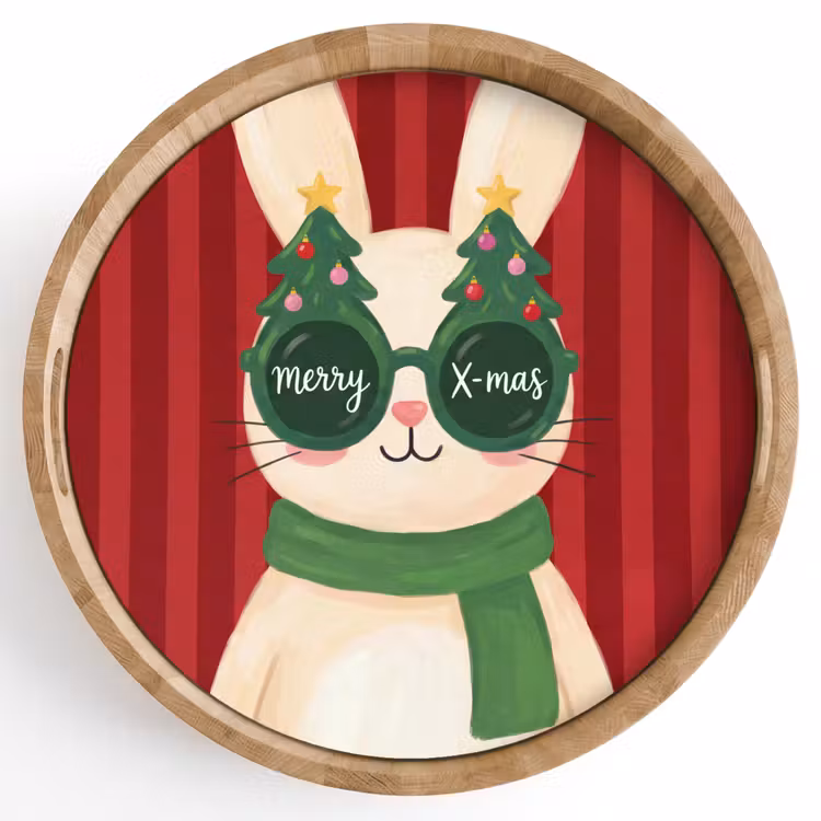 Dienblad - Konijn - Kerst - Dieren — 1