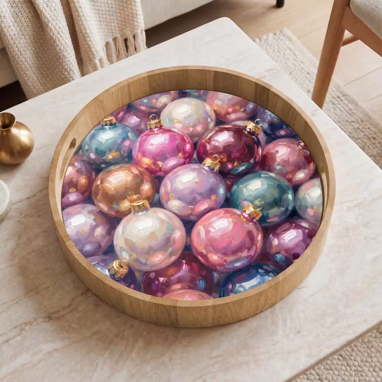 Dienblad - Kerstdecoratie - Kleurrijk - Feest — 2