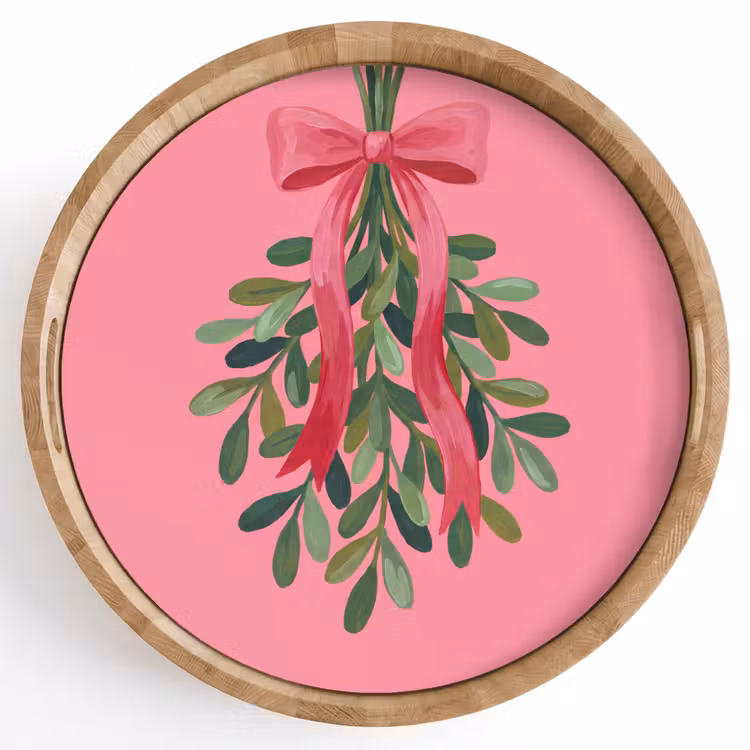 Dienblad - Plant - Lint - Roze
