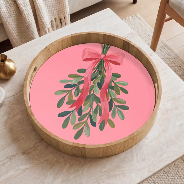 Dienblad - Plant - Lint - Roze — 2