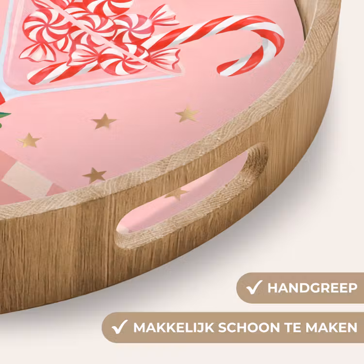 Dienblad - Snoep - Glas - Roze — 5