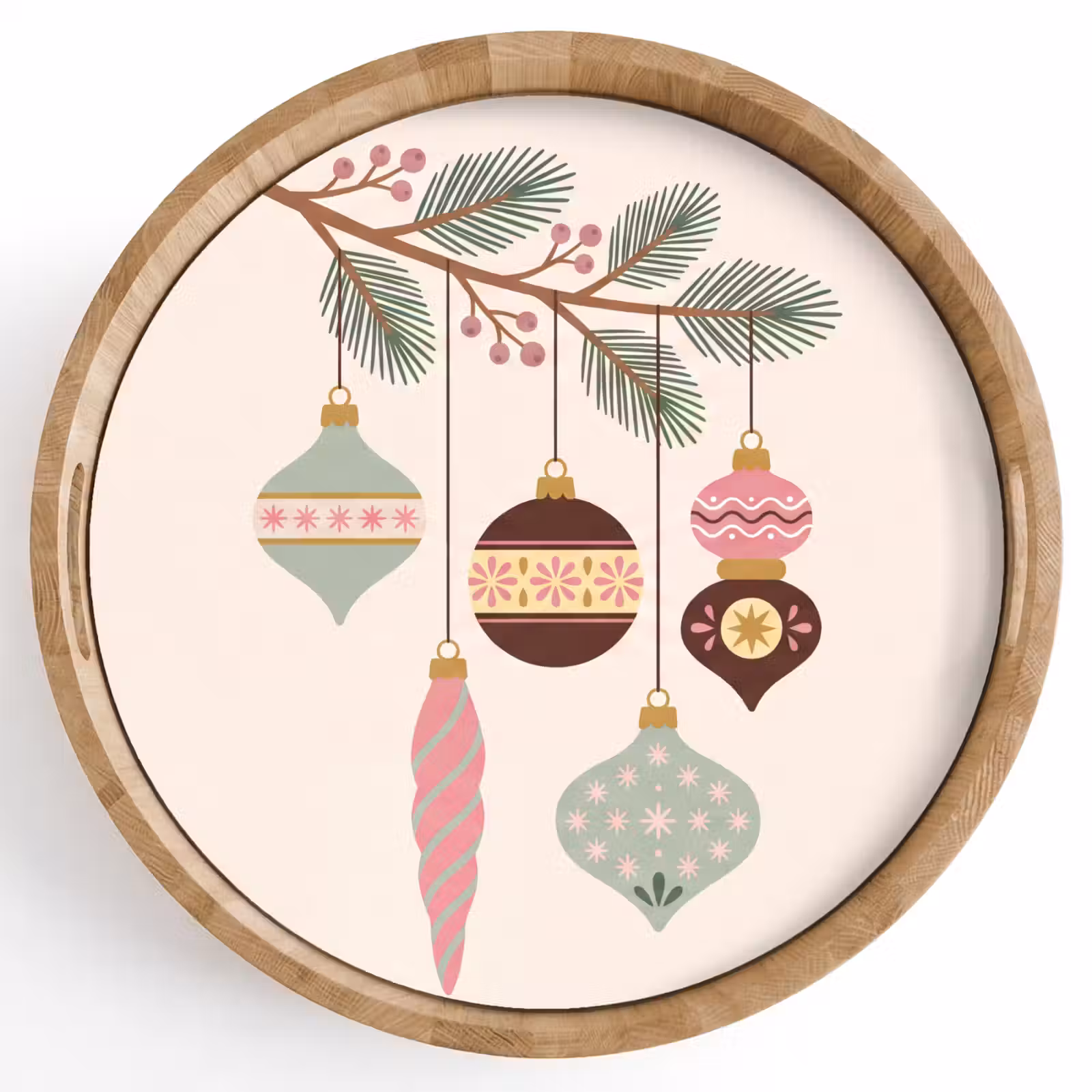 Dienblad - Kerst - Ornamenten - Tak — 1