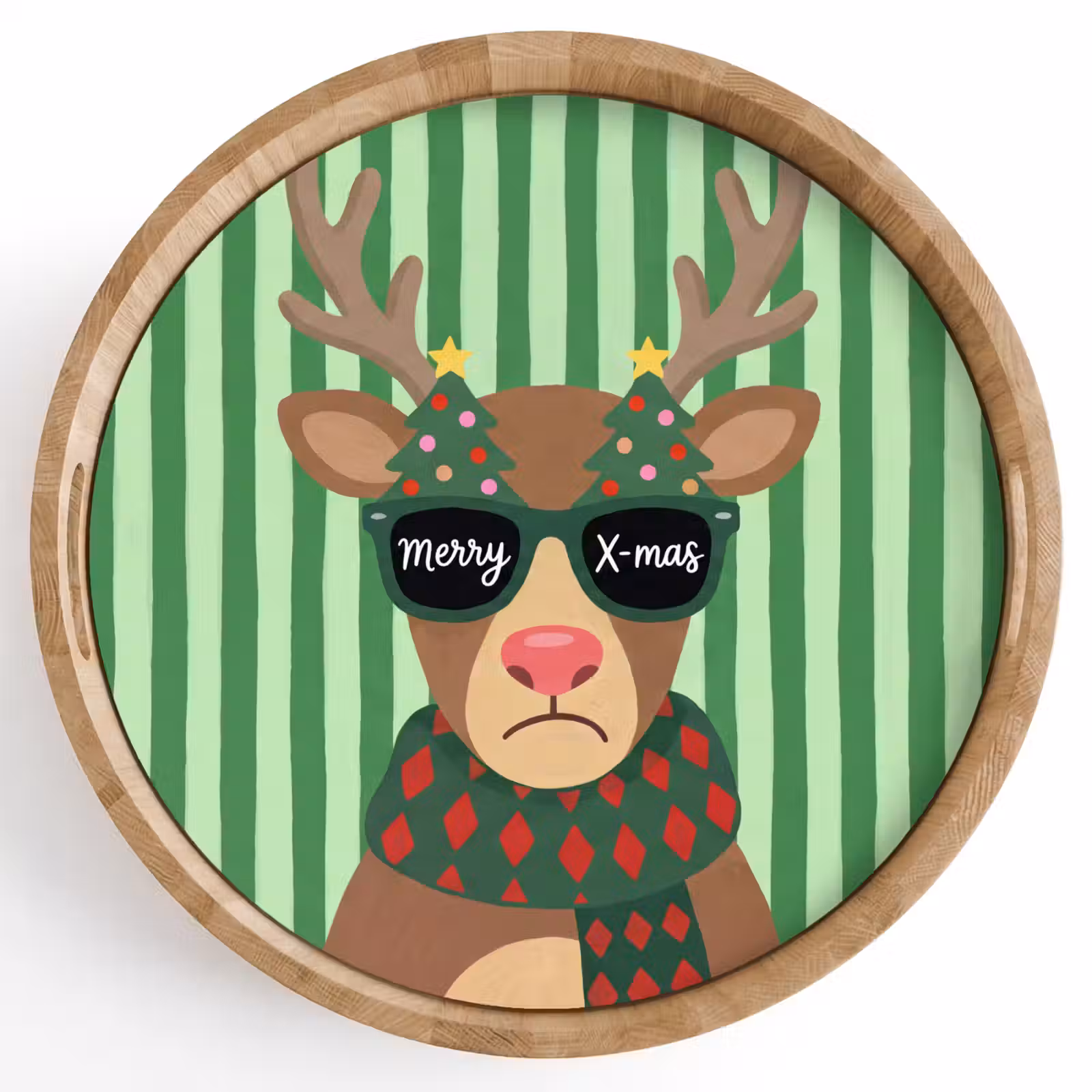 Dienblad - Rendier - Kerst - Illustratie — 1