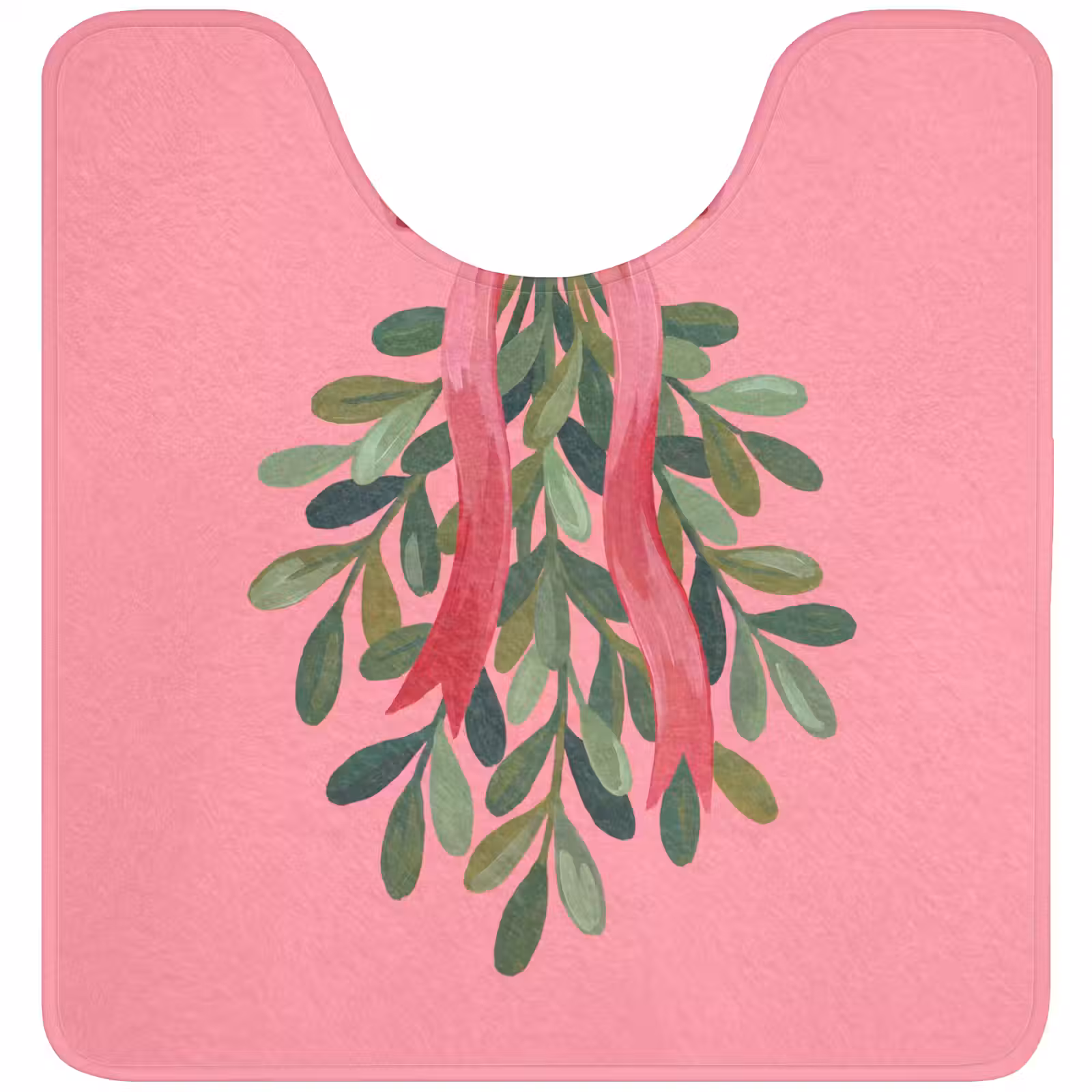 Wc Mat - Plant - Lint - Roze — 1