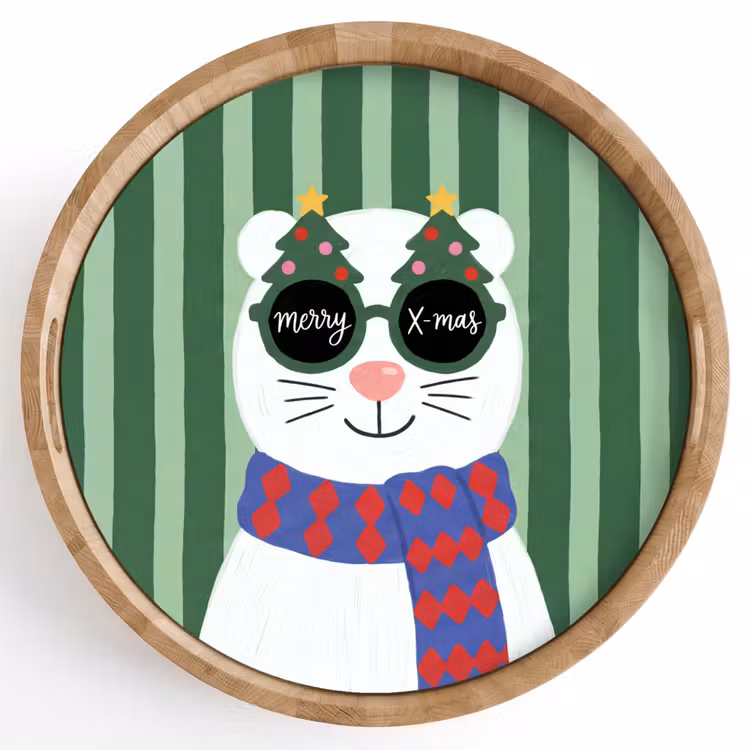 Dienblad - Dier - Winter - Cartoon